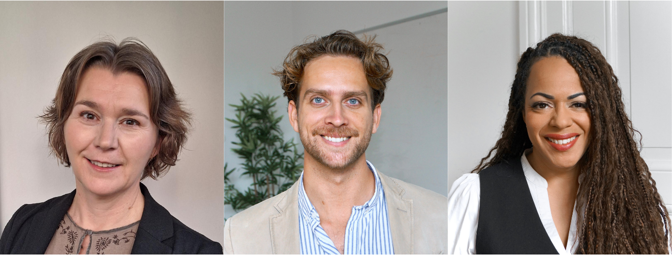 Profilbilder över de 3 nyanställda Arkatayarna